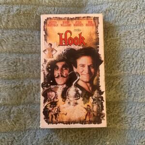 Hook VHS (1991) Robin Williams Dustin Hoffman Fantasy Adventure
